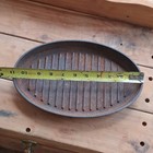 Antique Oval Cast Iron 11x8 Inch Unmarked