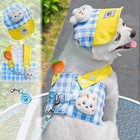 Cute Pet Dog Harness Leash   Vest Hat Puppy Cat Collar For Chihuahua Maltese
