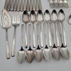 1881 Rogers Oneida Ltd Silverplate Flatware Set 74 Pc Mid Century Modern Pattern