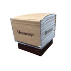 Hennessy Cognac Cocktail Napkin Dispenser Holder Acrylic Brown Base Barware