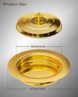 Kwdobuus Gold Holy Communion Bread Tray With Lid For Churches  1 Plate