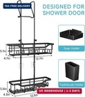 Shower Caddy Hanging Over The Door  Upgraded Extended Length Shower Organizer  R
