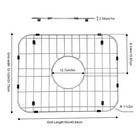 Stainless Steel Kitchen Sink Bottom Grid 16 12-1 2 1inch Centered Drain Sliver