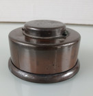 Vintage Victorian Edwardian Copper Sterling Ink Well-no Glass Insert- As Is