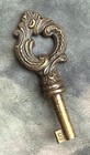 Genuine Vintage Brass Skeleton Key - More Weird Old Rare Exotic Keys Here