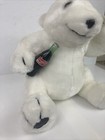 Coca-cola 1993 Plush White Polar Bear Holding Coke Bottle 12    With Tag Vintage