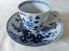 Antique Chinese Blue   White Cup   Saucer Circa 18th Century  a 