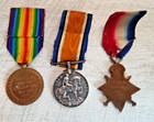 British World War I Medal Trio Issued Bronze Star War Medal Victory Medal