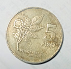 Philippines 5 Piso 1992 Flora And Fauna Pterocarpus Indicus