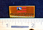 Mount Snow Vermont Ski Lapel Pin Vintage Travel Souvenir