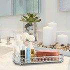 Perfume Tray  Mirror Tray  Vanity Decorative Tray With Rectangle Metal For Dr   