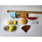 Random Lot Of 9 Pieces Melissa   Doug Wooden Food