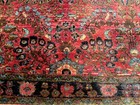 Rare Antique  Sarouk Oriental Rug_4 1 X 4_extremely Rare Square Size A Beauty