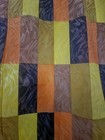 Vintage Mcm 70s Retro Orange Yellow Brown Vinyl Plastic Shower Curtain 