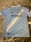 Erling Haaland Manchester City Autographed 2025-26 Puma Home Soccer Jersey Coa