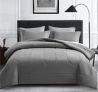 Size Comforter Set 7 Pieces Bed In A Bag - Down Alternative Bed Set Full Grey