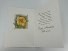 Vintage Hallmark Golden Anniversary Card Parents Roses Gold Foil