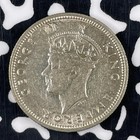 1946 Mauritius 1 4 Rupee Lot c9768 Silver  Nice 
