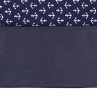 Nojo Indigo Denim chambray Crib Skirt dust Ruffle  Indigo