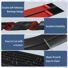 Stair Edge Trim Self Adhesive Vinyl Nosing Molding 4 In X 3 3 Ft  Black
