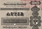 Very Rare Share Of The Imperial And Royal Austrian L  nderbank 1886