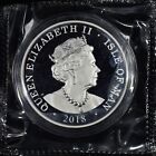 2018 1 Oz Isle Of Man 1 Noble     Capsule Sealed In Plastic     Silver Coin 999 Fine