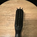 Electric Heated Beard Straightener Comb Brush Black Plastic Hair Styling Tool
