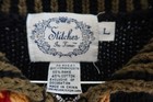 Stitches In Time L Fall Leaves Floral Knit Zip Cardigan
