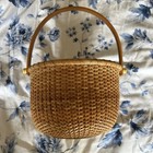 3 Vintage Nantucket Lightship Baskets Nesting Large Medium   Berry Basket