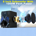 1000w Surround System 5 Wired Satellite Audio Speakers 8 Inch Subwoofer 5 1 2 1 