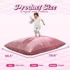 3 In 1 Bean Bag Chair Giant Bean Bag Chairs For Adults With Velvet Cover Conv   