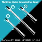 Duratech Breaker Bar Set 3pc 1 4  3 8   1 2   Dr Breaker Bars  6  10  15  Length