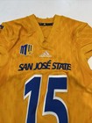 Game Worn Used Adidas San Jose State Spartans Sjsu Football Jersey Large 10  15