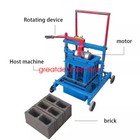 Rotation Type Brick Making Machinery Brick Block Moulding Machine 1100w By Sea