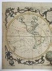 Antique World Map 1782 George Millar Original Hand Colored 18th Century