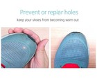 Circle Shape Shoe Hole Prevention Repair Patches inserts For 12 Holes  dark G   