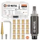 Rivet Nut Installation Tool Set Flat Head Rivnut Threaded Insert Nut Kit Sae    