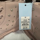 Cat   Jack Girls Pink Combat Boots Size 11 Toddler Amaya Lace Up Nwt
