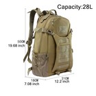 28l Military Mens Bag Tactical Backpack Waterproof Molle Daypack Hiking Rucksack