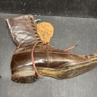 Vintage Victorian Women s Brown Leather High Top Lace Up Shoes