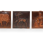 Vintage Zodiac Copper Wall Art - Handmade Astrological Decor - Embossed Metal Pl