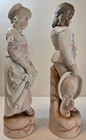 Vintage Pair Of Gebruder Heubach German Porcelain Bisque Figurines  5238 Used