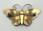 Vtg  David Andersen Norway Gilt Sterling 925 S Large Enamel Butterfly Brooch Pin