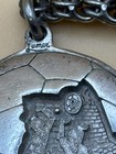 Vintage Limex Maya Mexico Football 1986 Sterling Silver 925 Key Chain  1