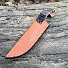 Custom Made Pure Leather Belt Loop Sheath For Fixed Blade   Skinner