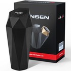 Car Trash Can  Mini Garbage Bin With Lid  Car Door Trash Cans  Cup 2 Black
