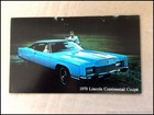 1970 Lincoln Continental Coupe Vintage 1-page Car Photo Post Card Postcard  2 