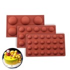 Hemispherical Silicone Chocolate Mold Semi-circle Mousse Cake Baking Mold