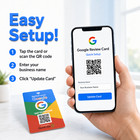 Google Nfc   Qr Code Tap Review Card - Easy Set Up With Your Google Review Link