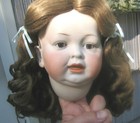 Size 12 Doll Wig Antique Modern Light Brown Suzanne Synthetic Mohair 